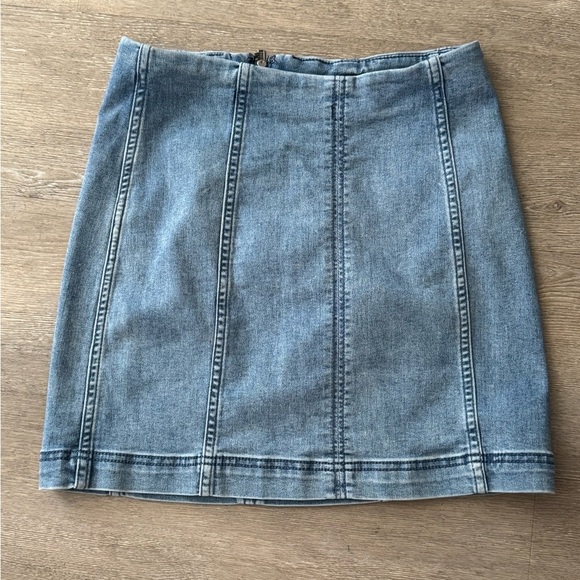 Free People Modern Femme Denim Mini Skirt - Picture 3 of 6